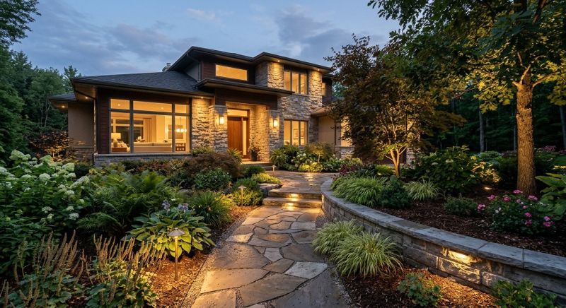 Courtyard Light Installation in Overland Park, KS