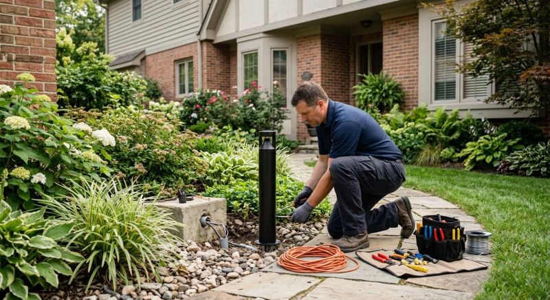 Garden Lighting Installation in Littleton, CO