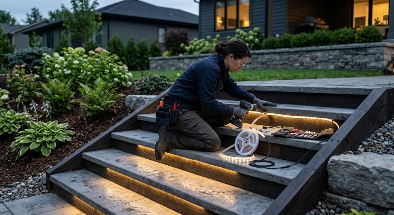 Step Lighting Installation in Littleton, CO